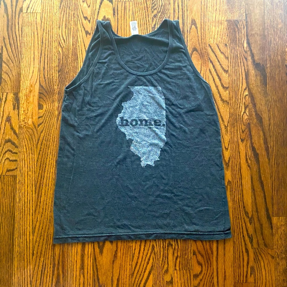 The Home T Grey Tank - Illinois - M